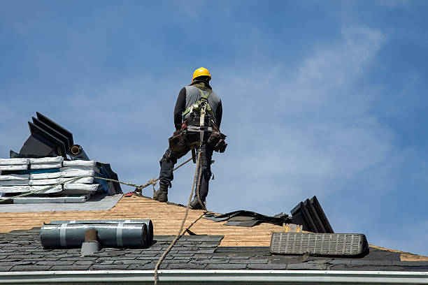 Professional Gutter Installation technician working in DeLand, FL